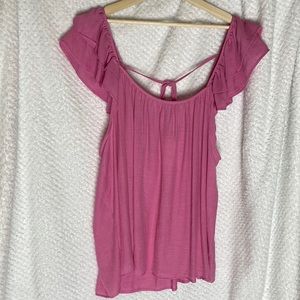 Perch by Blu pepper pink top shirt